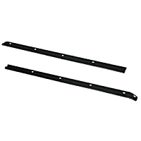 13308.01 Windshield Channel Header - Black Powdercoated, Direct Fit, Sold individually