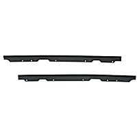 13308.02 Windshield Channel Header - Black Powdercoated, Direct Fit, Sold individually