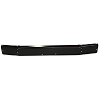 Front, Center Bumper, Painted Black, 3-Piece Type, Without Mounting Brackets