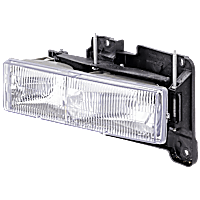 Driver Side Halogen Headlight, With bulb(s), OE Replacement
