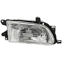 Passenger Side Headlight, with Bulb, Halogen, Clear Lens, 4 Cyl., 1.5L Engine