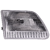 Passenger Side Headlight, with Bulb, Lariat/XL/XLT Models, (1997-2000)