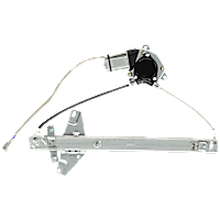 Front, Driver Side Power Window Regulator, With Motor