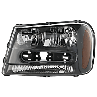Driver Side Headlight, with Bulb, Halogen, Clear Lens, with Dual Beam