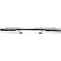 Chrome Step Bumper, Face Bar Only; With pad provision
