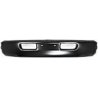 Front, Center Bumper, Painted Black, With Molding Holes, Without Mounting Brackets, Base Model