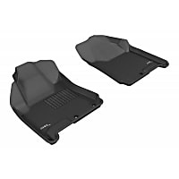 L1CD00811509 Front Row KAGU All-Weather Custom Fit Series Molded Floor Liner, Black Made of Rubber