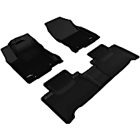 L1LX05101509 KAGU All-Weather Custom Fit Series Black Floor Mats, Front and Second Row