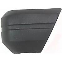 Front, Driver Side Bumper End, Textured Plastic