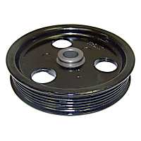 53010258AB Power Steering Pump Pulley - Black, Metal, Direct Fit, Sold individually