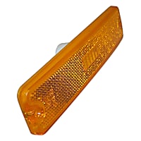 56001424 Side Marker Lens - Front, Direct Fit, Amber, Plastic, Sold individually