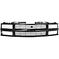 Grille Assembly, Painted Black Shell and Insert, For Models With Composite Headlights