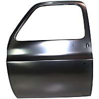 Front, Driver Side Door Shell, With Holes For Door Handle and Key