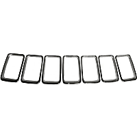 68227779AA Grille Insert - Chrome, Plastic, OE Replacement, Direct Fit