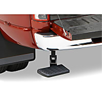 75304-01A Side Steps - Powdercoated Black, Aluminum, Rear Mount, Direct Fit, Sold individually