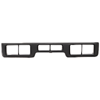 Front, Center Bumper Trim, Black, With Air Holes