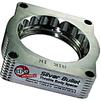 46-33002 Throttle Body Spacer - Clear Anodized, Aluminum, Direct Fit, Sold individually