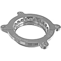 46-34011 Throttle Body Spacer - Clear Anodized, Aluminum, Direct Fit, Sold Individually