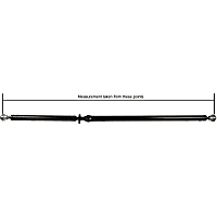 65-2004 Rear Driveshaft, All Wheel Drive, with 88.35 in. Long Driveshaft
