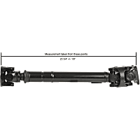 65-7050 Driveshaft, 23.74 in. Length - Front