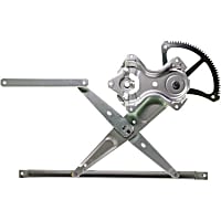82-10079A Front, Driver Side Power Window Regulator, Without Motor