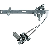 82-154BR Front, Driver Side Power Window Regulator, With Motor