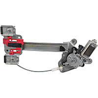 82-171GR Rear, Driver Side New Series Power Window Regulator, With Motor