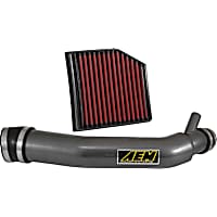 22-692C Cold Air Intake, Dry Synthetic Filter, Gunmetal Gray Aluminum Tube