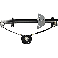 82-451A Rear, Driver Side New Series Power Window Regulator, Without Motor