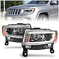 111328 Driver and Passenger Side Halogen Headlight, With bulb(s)