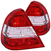 221157 Driver and Passenger Side Halogen Tail Light, Without bulb(s)