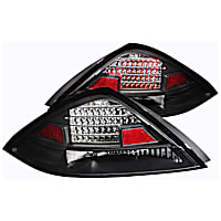 321029 Driver and Passenger Side LED Tail Light, With bulb(s), Clear Lens, Black Interior, LED Series
