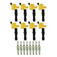 811433 Ignition Upgrade Kit- 2004-2008 Ford 4.6L/5.4L/6.8L 3-valve, yellow 8-pack