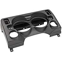 90010 Gauge Mount, Direct Fit Dash Panel, 4 Gauge (5in. X2, 2 1/16in. X2), Jeep Tj
