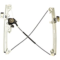 11A16 Front, Driver Side Power Window Regulator, With Motor