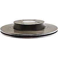 18A82091A Front, Driver or Passenger Side Brake Disc, Plain Surface, 5 Lugs FWD Silver Series
