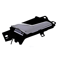 20983660 Chrome Lever with Black Bezel Interior Door Handle, Without Door Lock Hole, GM Original Equipment Series