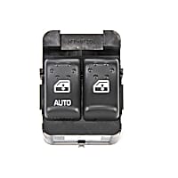 22664399 Front, Driver Side GM Original Equipment Series Window Switch Black 2 Buttons