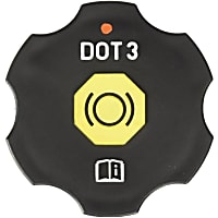 22795538 Brake Master Cylinder Cover - Black, Plastic, Direct Fit
