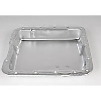 8667545 GM Original Equipment Series Transmission Pan - Polished, Steel, Stock Depth, Direct Fit, Sold individually