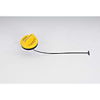 GT347 Gas Cap - Yellow, Non-locking, Direct Fit, Sold individually