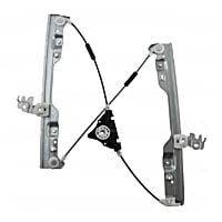 380362 Sedan Front, Driver Side OE Replacement Series Power Window Regulator, Without Motor