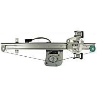 82256 Extended Cab Pickup Rear, Driver Side OE Replacement Series Power Window Regulator, With Motor