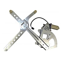 82949 Front, Driver Side OE Replacement Series Power Window Regulator, With Motor