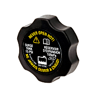 RC98 GM Original Equipment Series Radiator Cap - Round, 15 lbs., Black, Plastic, Sold individually