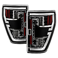 5088772 LED Tail Light, With bulb(s), Clear Lens, Black Interior