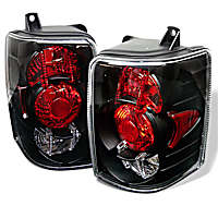 5005588 Driver and Passenger Side Halogen Tail Light, Without bulb(s), Clear Lens, Black Interior, Sport Utility, Euro Series