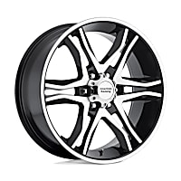 Aluminum Black Wheel, 17 in. x 8 in., 6 x 5.5 Bolt Pattern - 