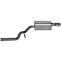 Passenger Side Muffler, 4-Door, Sedan, Natural, 1.8L