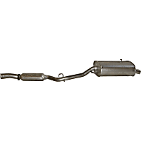Rear Muffler, Natural, 4 Cyl 1.9L